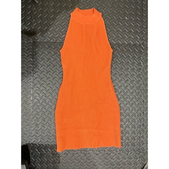 Aritzia Babaton, Sculpt Knit Halter Dress in Flambeau Red, size XS - Picture 10 of 10